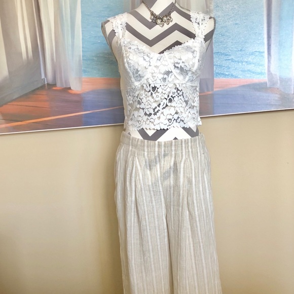 FREE PEOPLE LINEN JACKET/PANTS SUIT NWT - Picture 6 of 8